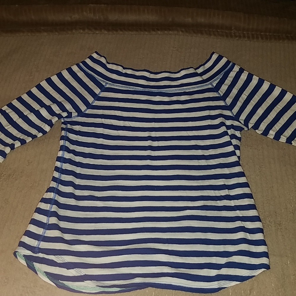 Boatneck American Eagle 3/4 striped shirt
